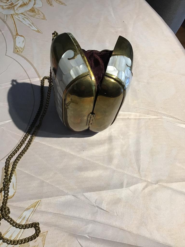 Messing tasje art deco, Antiek en Kunst, Antiek | Koper en Brons, Ophalen, Koper