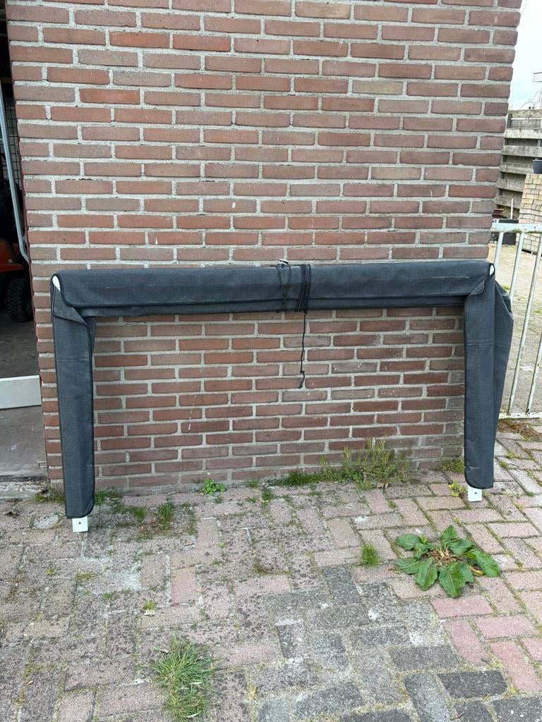 Antraciet kleurige markies, Ophalen, Overige kleuren, 100 tot 150 cm, 150 tot 200 cm