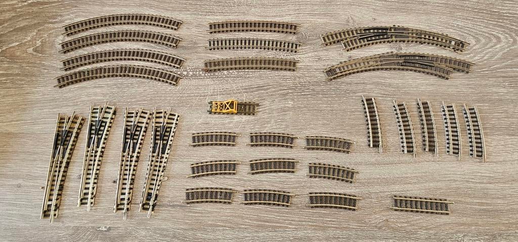 Fleischmann profi rails N spoor, Hobby en Vrije tijd, Modeltreinen | N-Spoor, Gebruikt, Gelijkstroom, Fleischmann, Rails