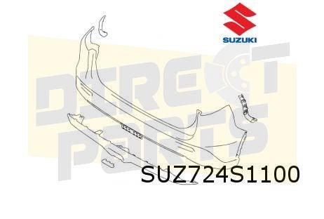 Suzuki Vitara achterbumper (zwart / primer) Origineel! 71811