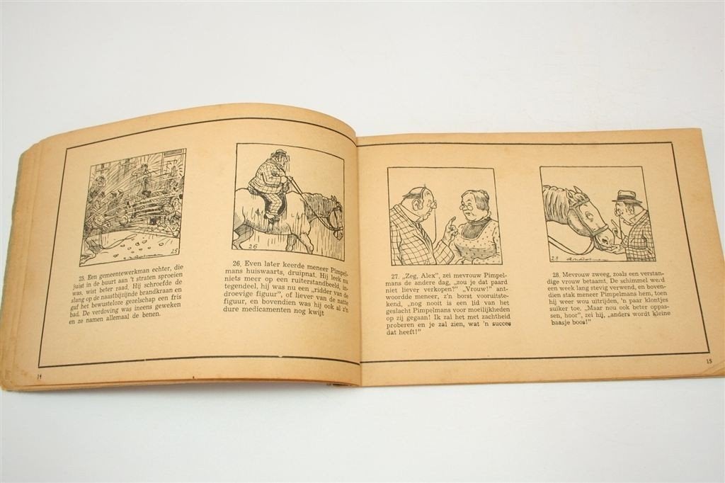 Mijnheer Pimpelmans Gaat Paardjerijden — Rotman 1935 Vintage, Eén stripboek, Ophalen of Verzenden, Gelezen