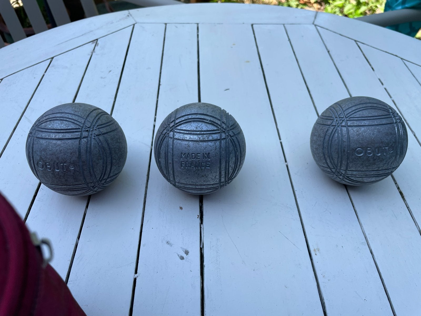 Obut Jeu de boules ballen - Set van 3, Ophalen of Verzenden, Gebruikt