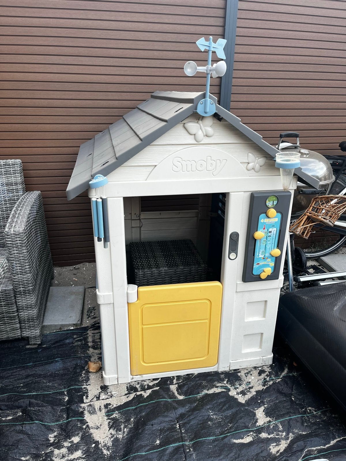 Zgan Smoby Speelhuis Weerstation met Deurbel, Ophalen, Zo goed als nieuw, Kunststof