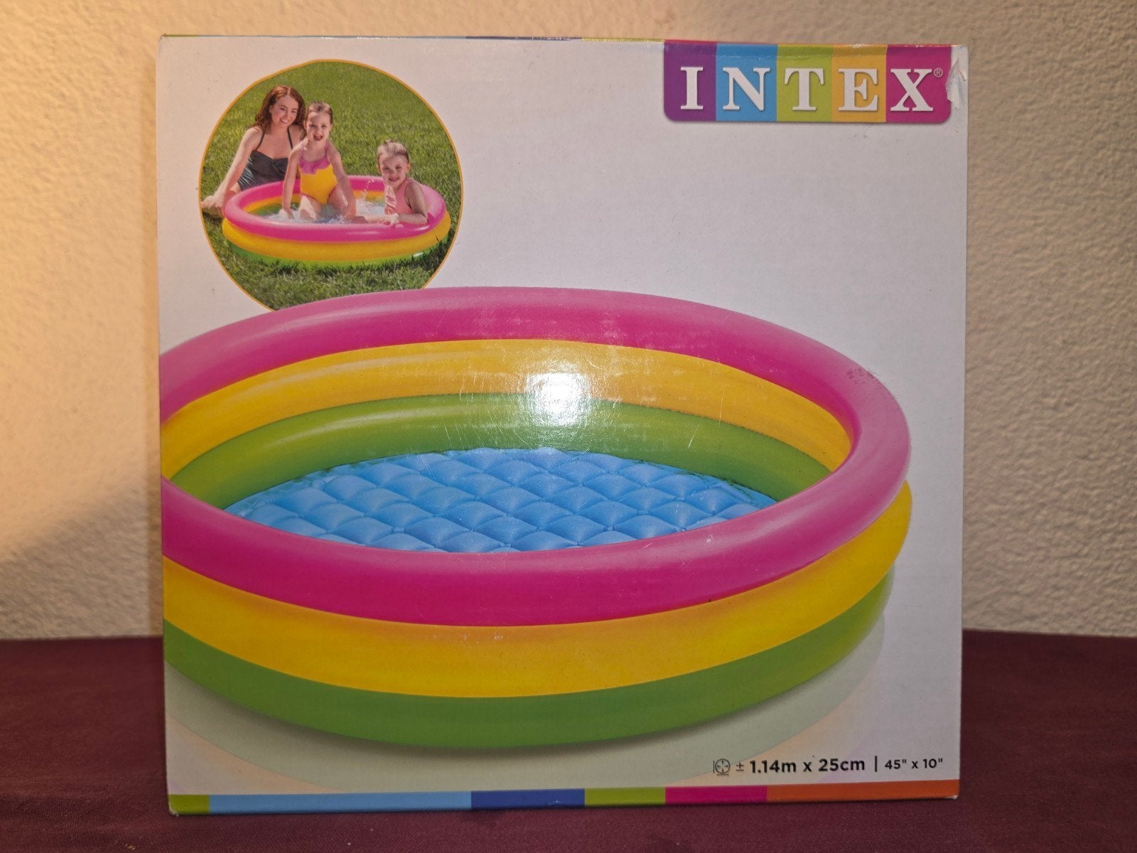 Intex Opblaaszwembad Regenboog - Nieuw in doos, Minder dan 80 cm, Opblaaszwembad, Rond, Nieuw