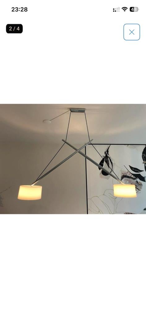 Hans Karuga designlamp, Ophalen, 75 cm of meer, Modern, Glas
