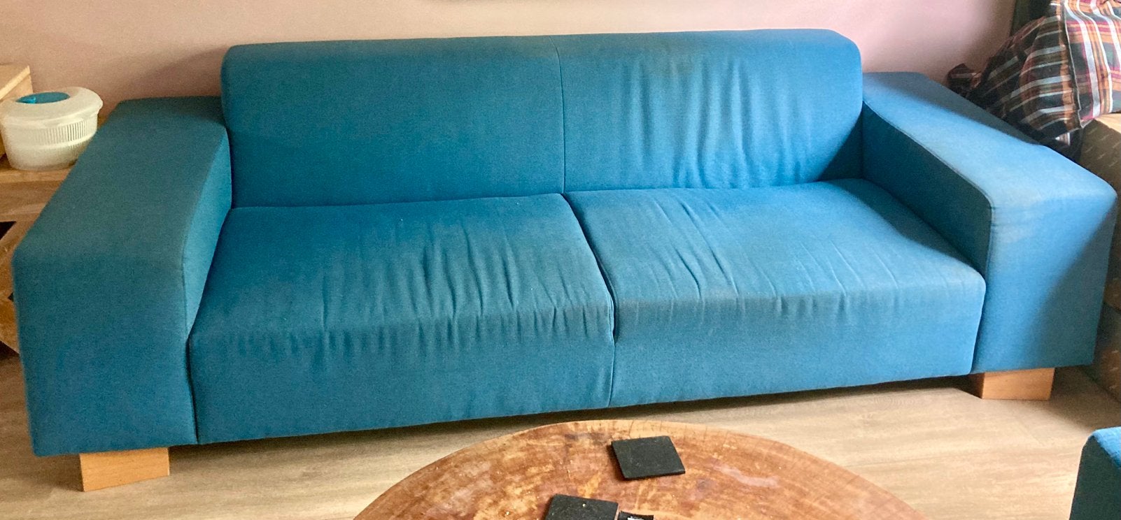 Goossens ruime zitbank, Ophalen, Gebruikt, 100 tot 125 cm, Driepersoons