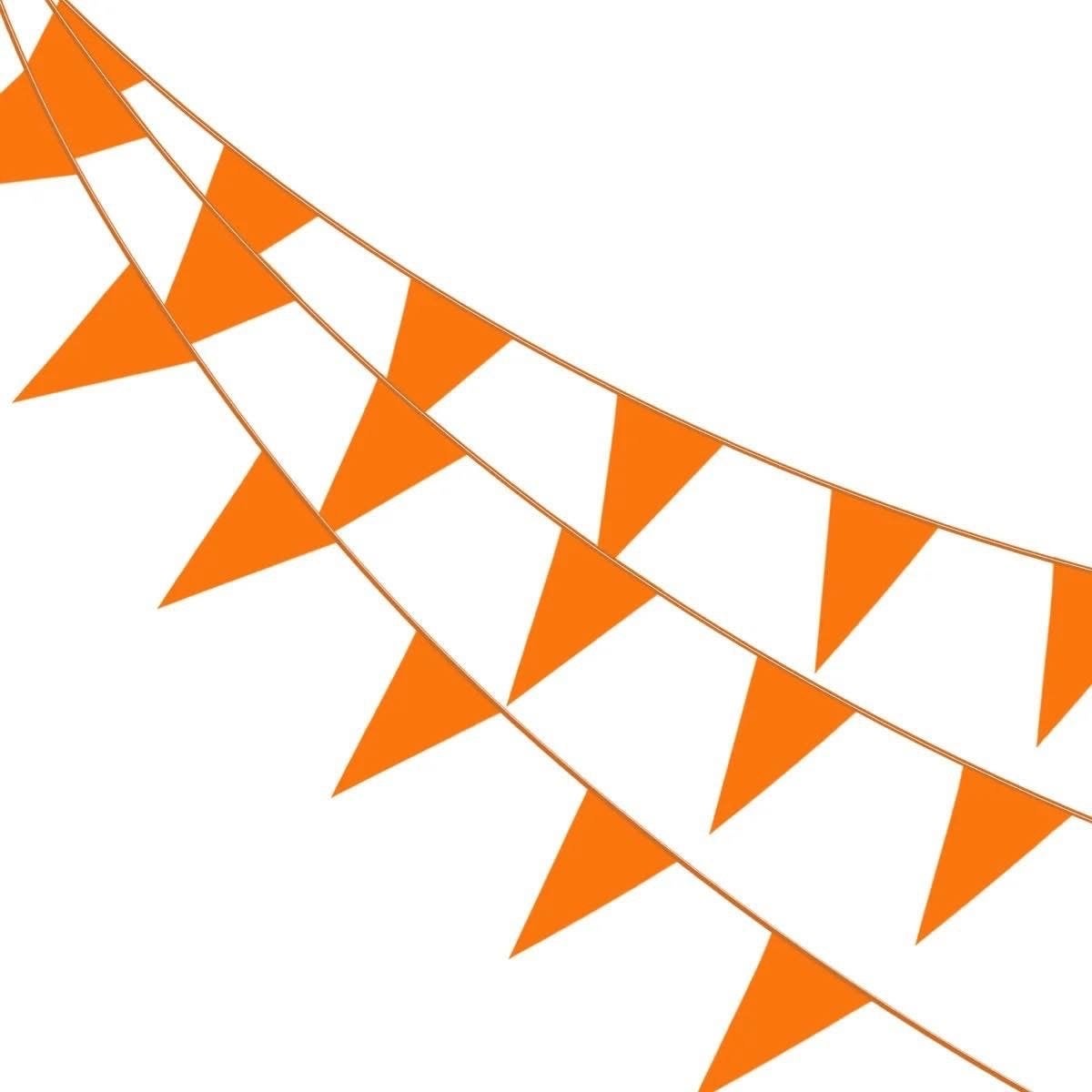 Oranje vlaggen vlaggenlijn per 10 meter, Ophalen of Verzenden, Nvt, Nvt, Nvt