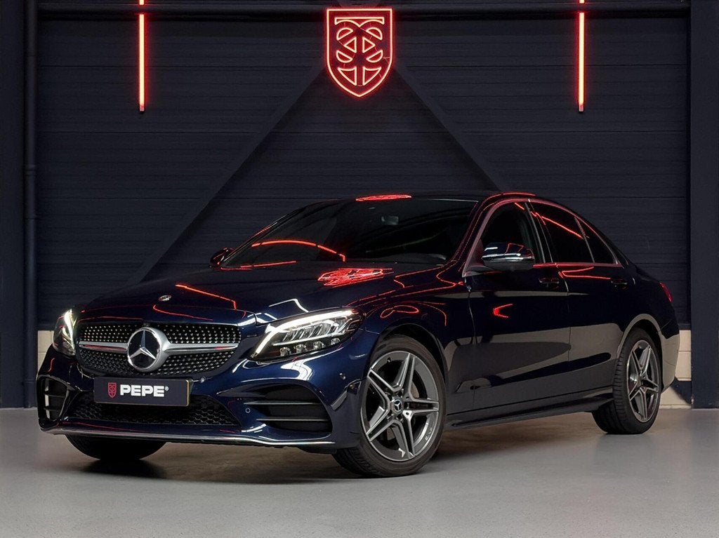Mercedes C-klasse 180 Business Solution AMG|BTW|STOELVERW.|3, Blauw, Bedrijf, Sedan, Automatische klimaatregeling