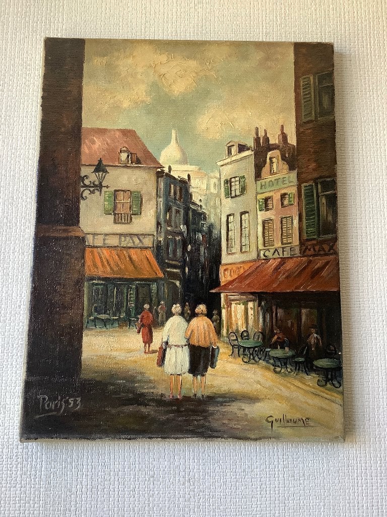 Guillaume Paris 1953, Doek, Impressionistisch, Ophalen of Verzenden, Olieverf