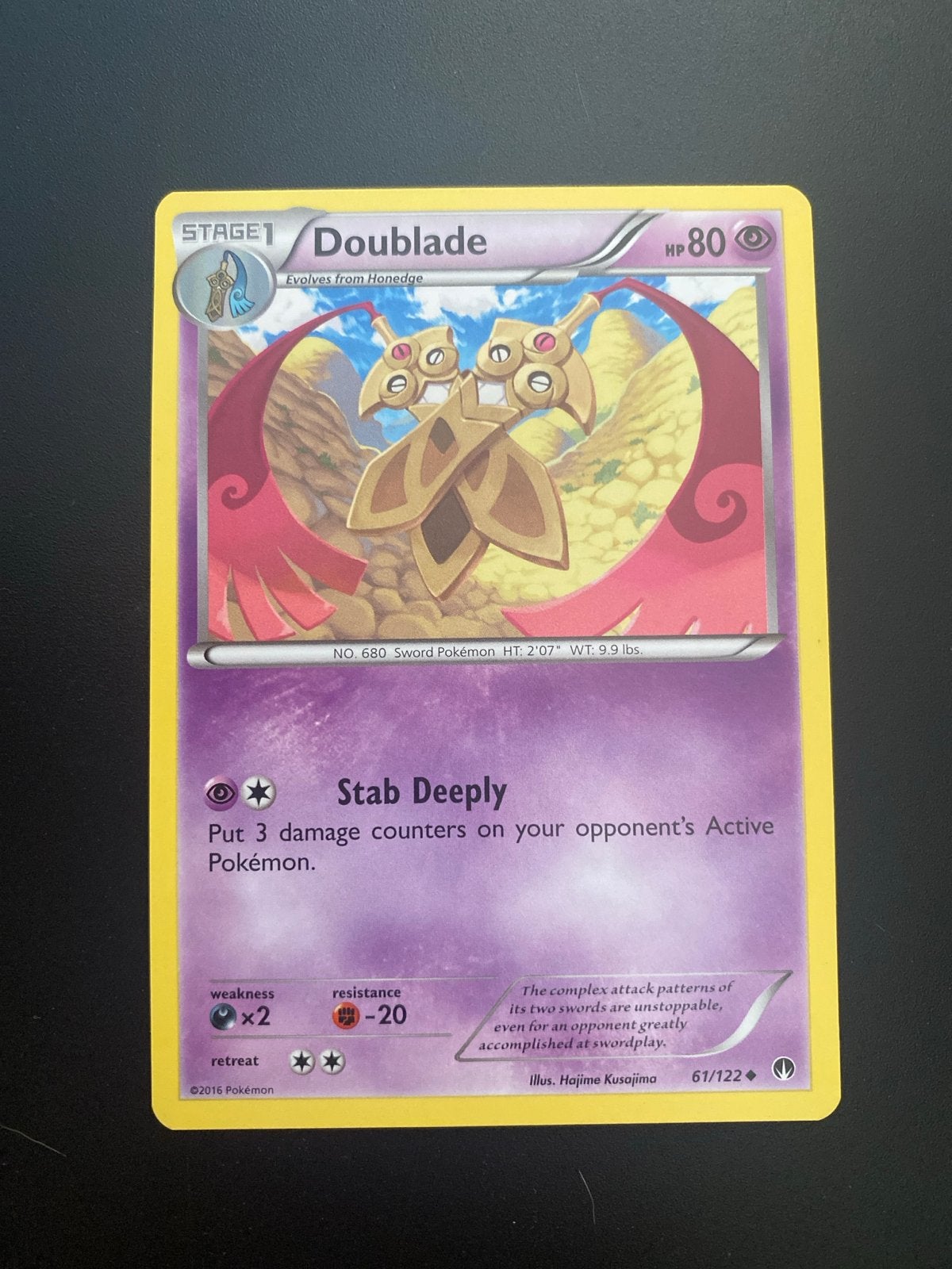 Doublade 61/122 XY Breakpoint (2016) Packfresh Mint!, Ophalen of Verzenden, Zo goed als nieuw, Losse kaart, Foil