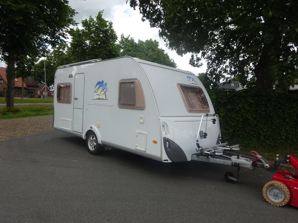 Knaus Sudwind 450 Met Mover #NIEUWSTAAT#, Caravans en Kamperen, Caravans, Ringverwarming, Rondzit, Bedrijf, Overige typen