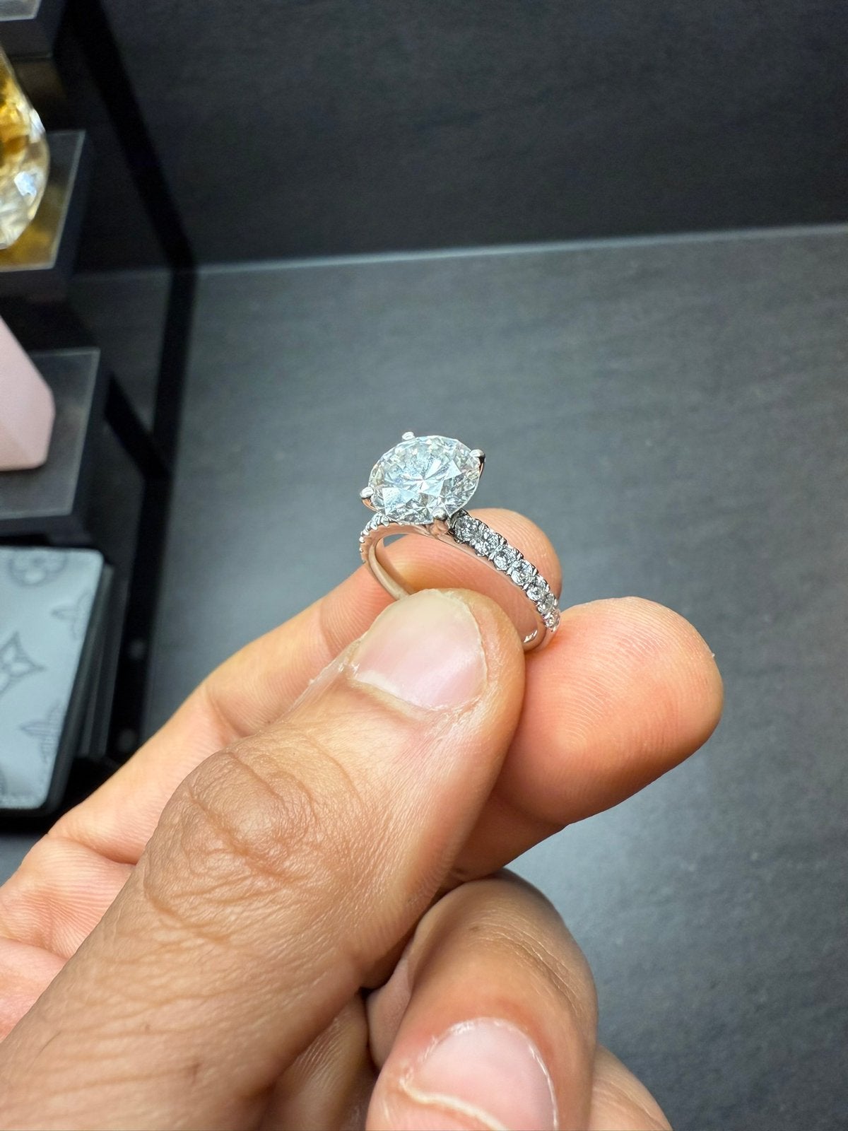 2.82 + 0.6 IGI diamant vvs verlovingsring 14k Witgoud, Ophalen, Wit, Nieuw, 17 tot 18