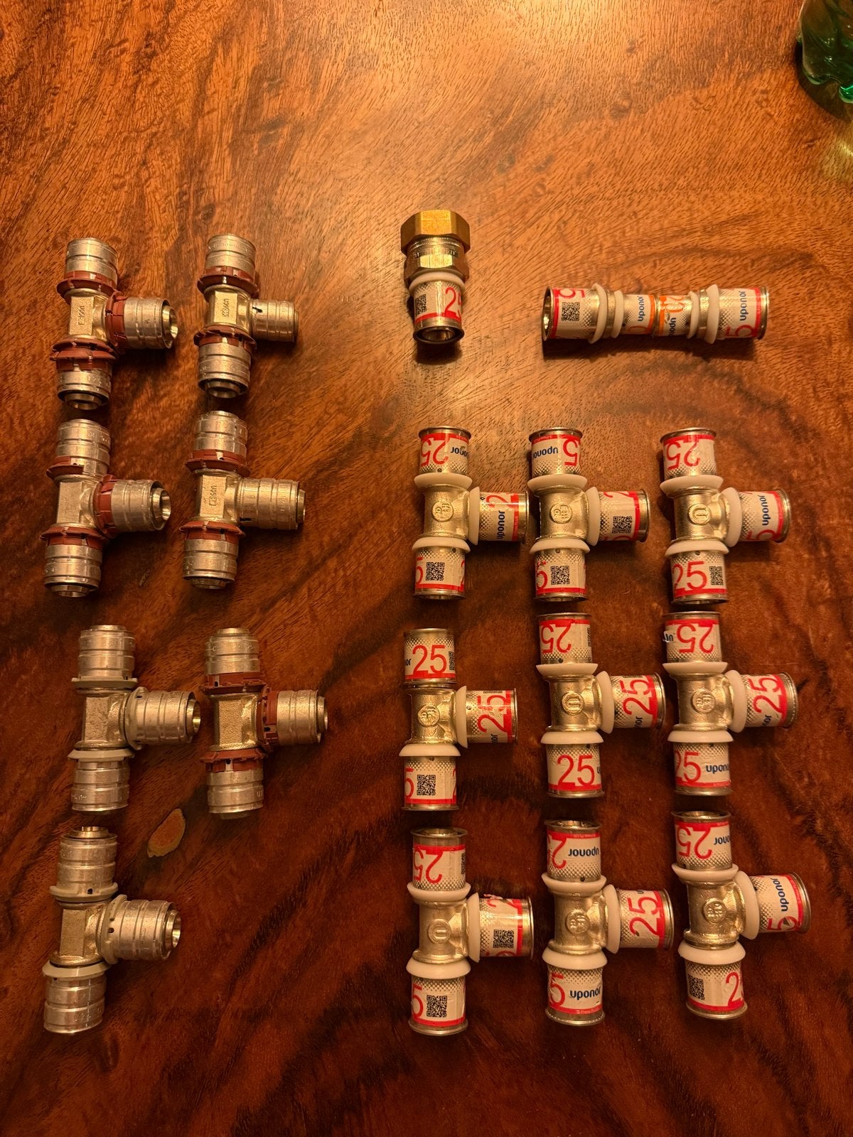 Uponor 25 koppelingen - Nieuw en ongebruikt, Overige materialen, Overige typen, Nieuw, Minder dan 2 meter
