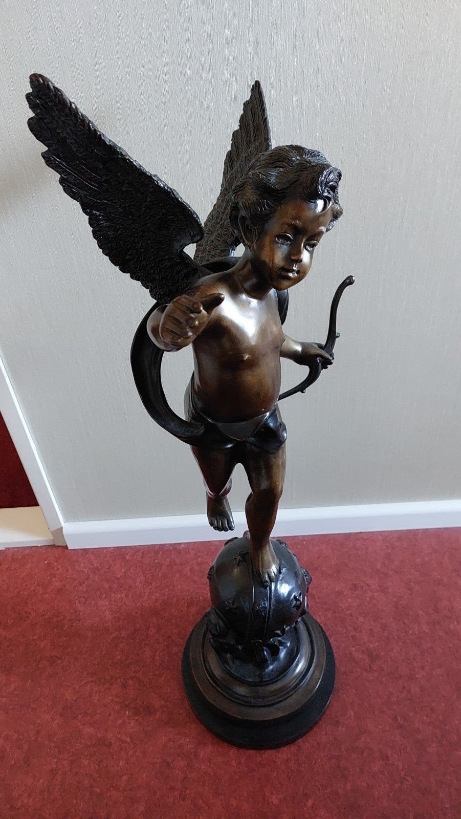 bronzen beeld engel cupido, Ophalen