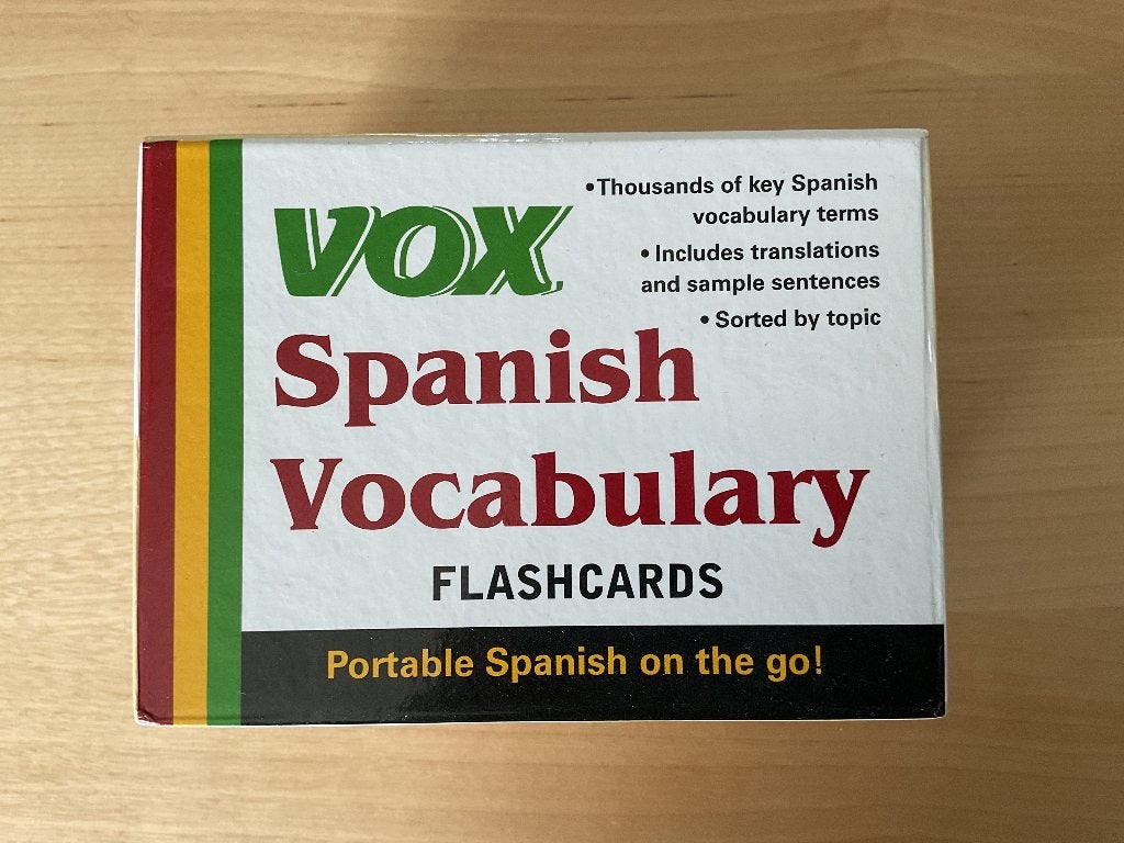 Flash cards Engels-Spaans., Ophalen of Verzenden, Zo goed als nieuw, Engels-Spaans