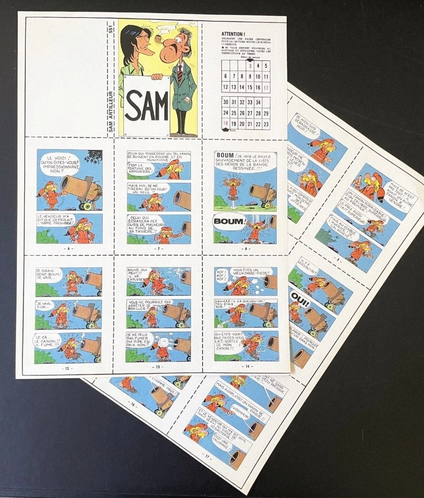 Robbedoes / Spirou mini bibliotheek - 5 stuks - NIEUW - 1972, Boeken, Verzenden, Europa, Nieuw, Meerdere comics