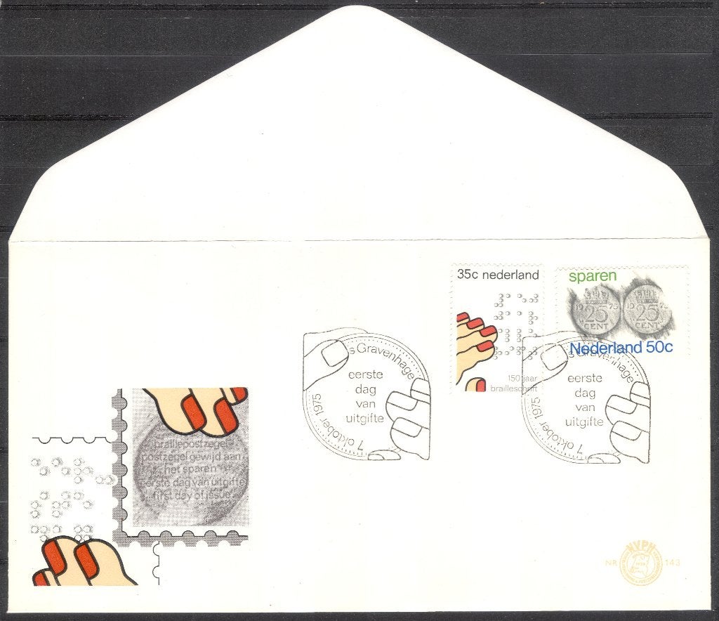 E143 - sparen / braille, Verzenden, Onbeschreven, Nederland