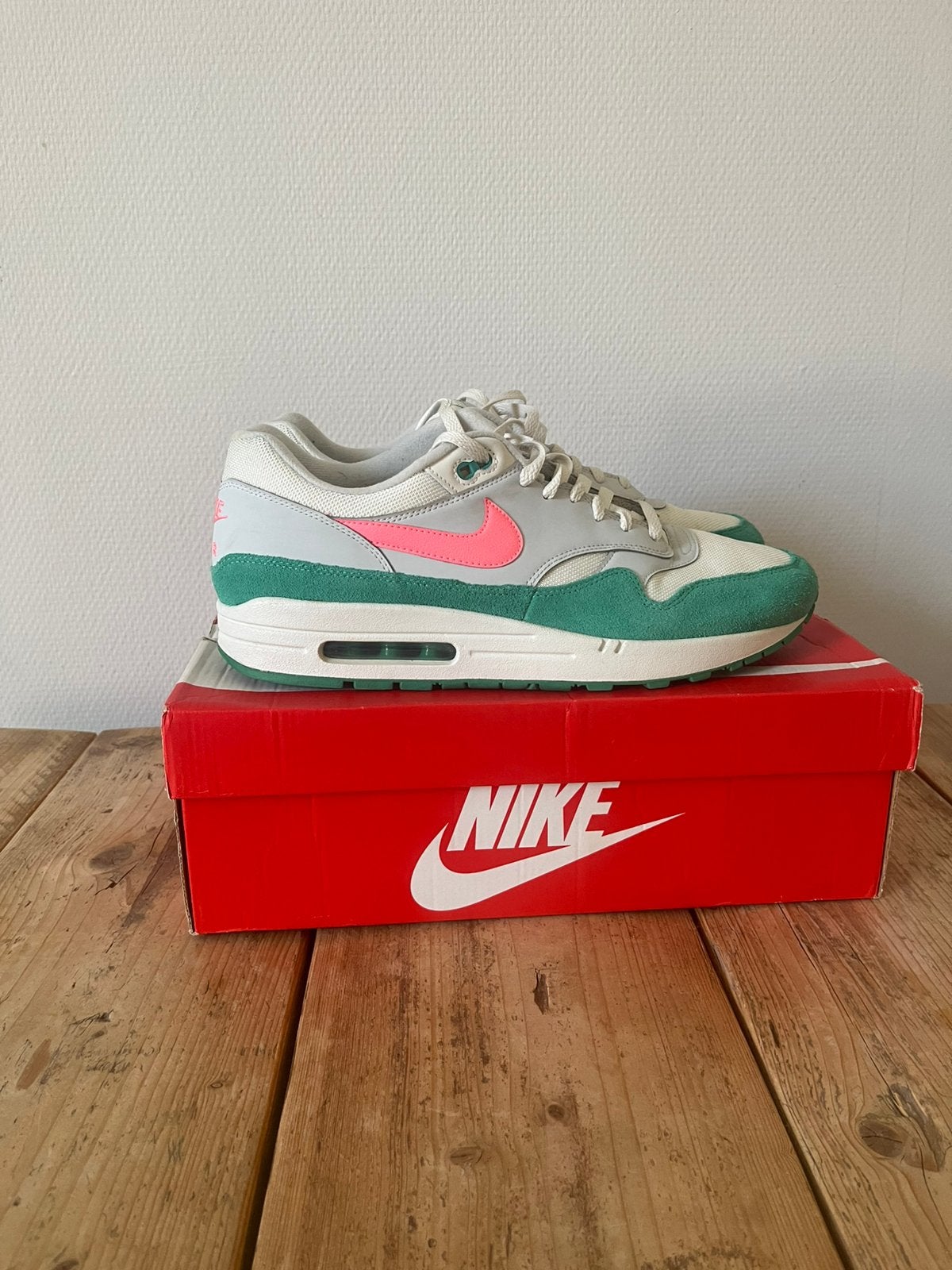 Nike Air Max 1 Watermelon maat 47 prima staat, Overige kleuren, Ophalen of Verzenden, Sneakers of Gympen, Zo goed als nieuw