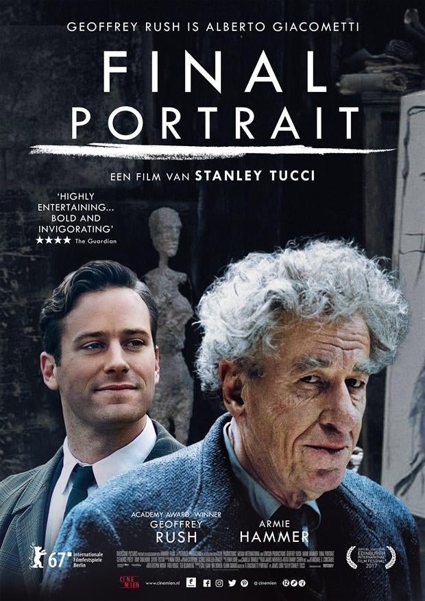 FINAL   PORTRAIT      filmposter., Rechthoekig Staand, Verzenden, Nieuw, A1 t/m A3