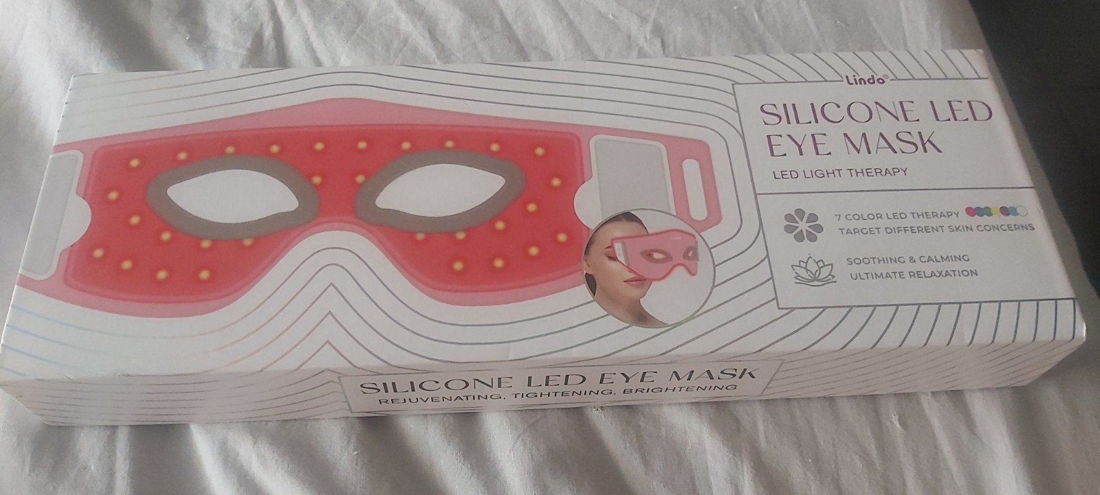 Linde silicone LED oogmasker - Nieuw, Ophalen of Verzenden, Nieuw, Gehele gezicht