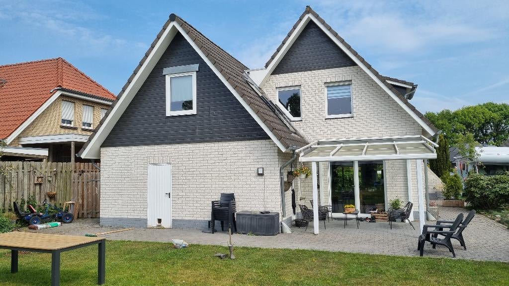 Prachtige Overkapping (3.4x3.5m) Glas en Elektrische Markies, Ophalen, Gebruikt, Overige typen