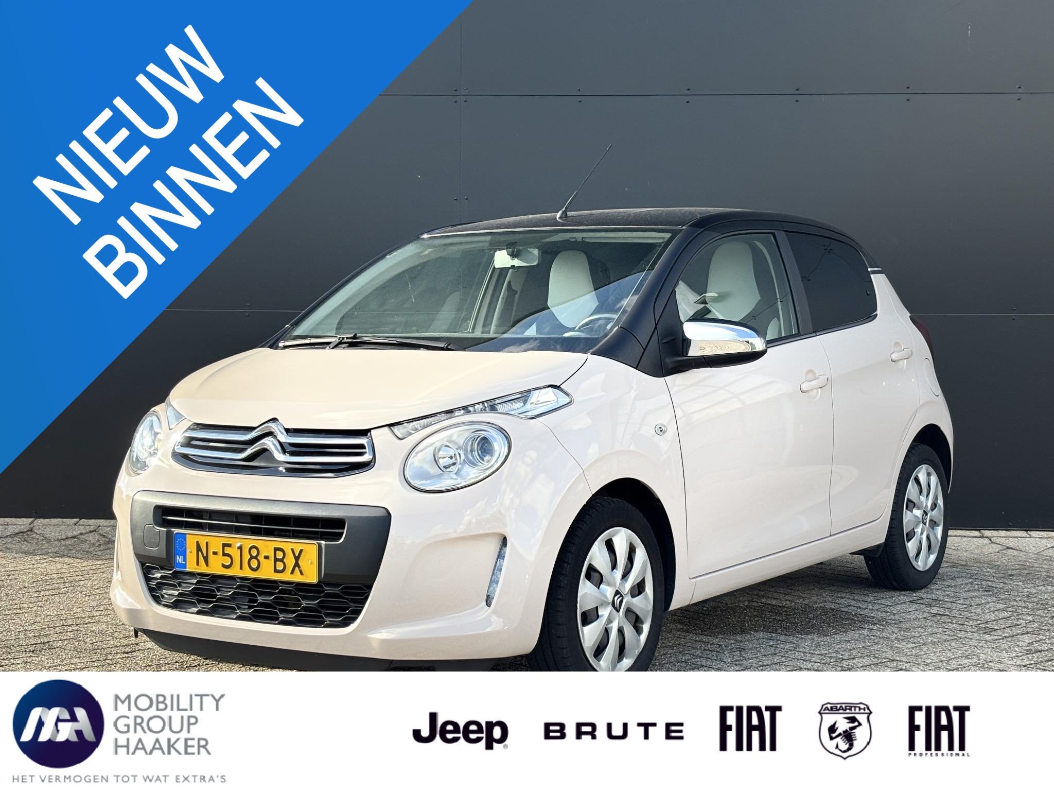Citroen C1 1.0 VTi Feel | Apple-Android | Airco | Parkeercam, Auto's, Voorwielaandrijving, Stof, Gebruikt, Euro 6
