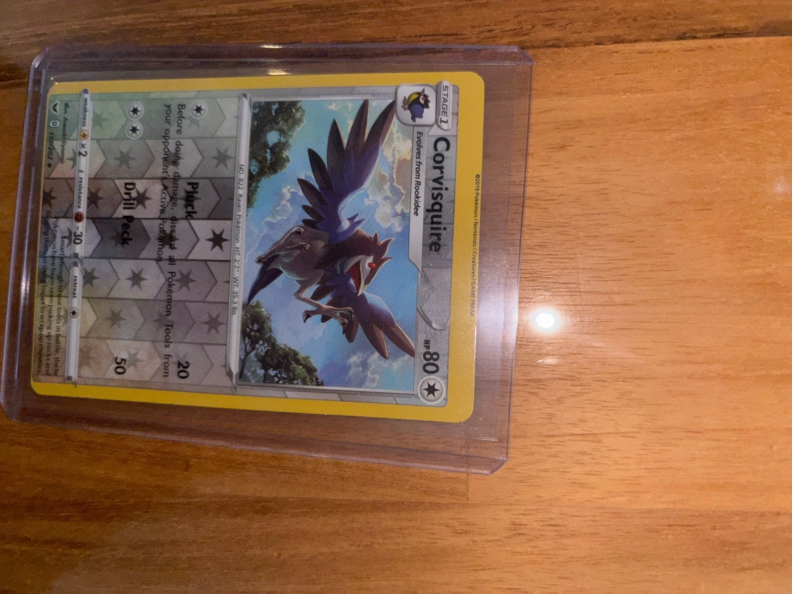 Pokemon Corvisquire Error Kaart - Misdruk, Ophalen, Zo goed als nieuw, Losse kaart