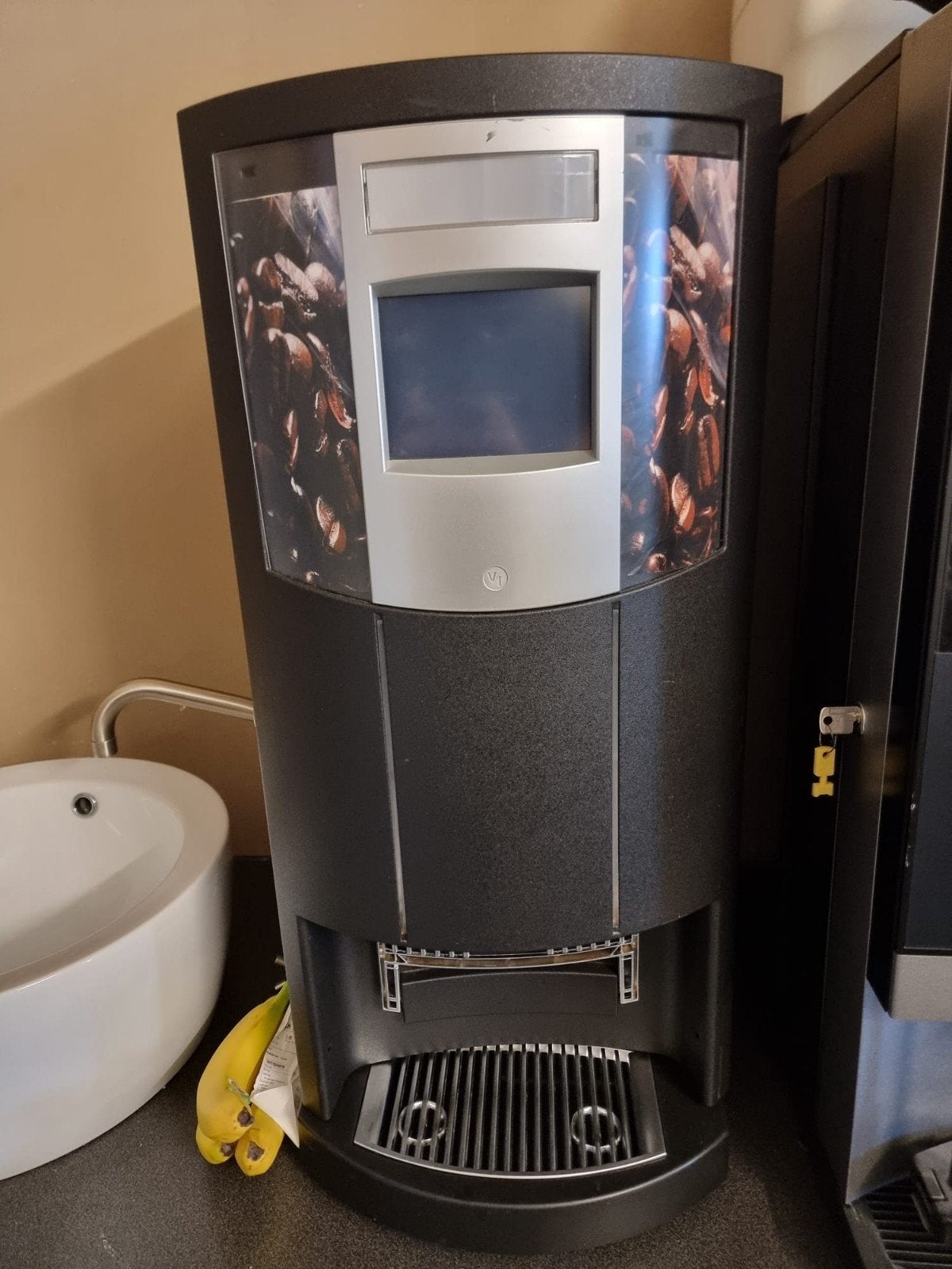 Professionele Koffiemachine met Bonenreservoir, Gebruikt, 10 kopjes of meer, Koffiemachine, Koffiebonen