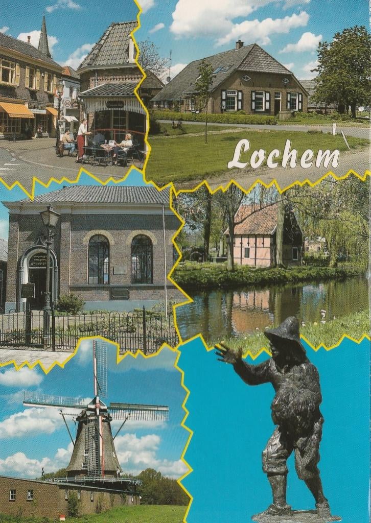 LOCHEM Centrum Synagoge Molen Hooiplukker, Verzenden, 1980 tot heden, Gelopen, Gelderland