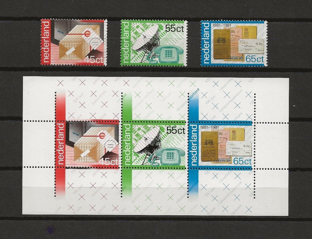 Nederland - 100 Jaar PTT - 1981 – Postfris, Verzenden, Na 1940, Postfris