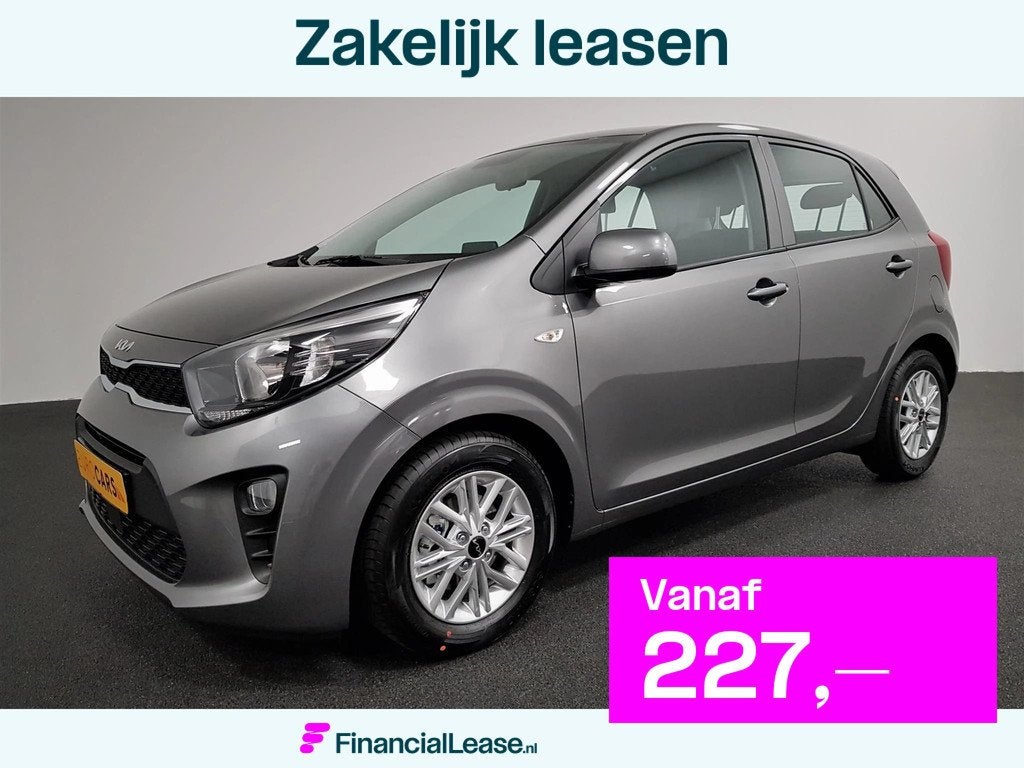 Kia Picanto 1.0 DPi Automaat DynamicLine Navigatie Apple Car, Auto's, Kia, Bedrijf, Lease, Financial lease, Picanto, ABS, Achteruitrijcamera