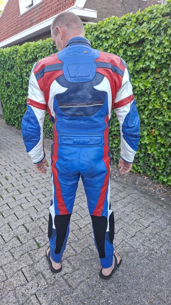 Leren motorpak MQP, Ophalen, Tweedehands, Combipak