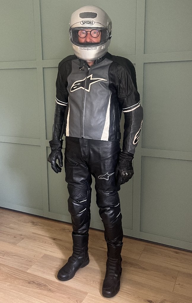 Leder motorpak Alpinestars met toebehoren, Ophalen, Alpinestars, Tweedehands, Heren