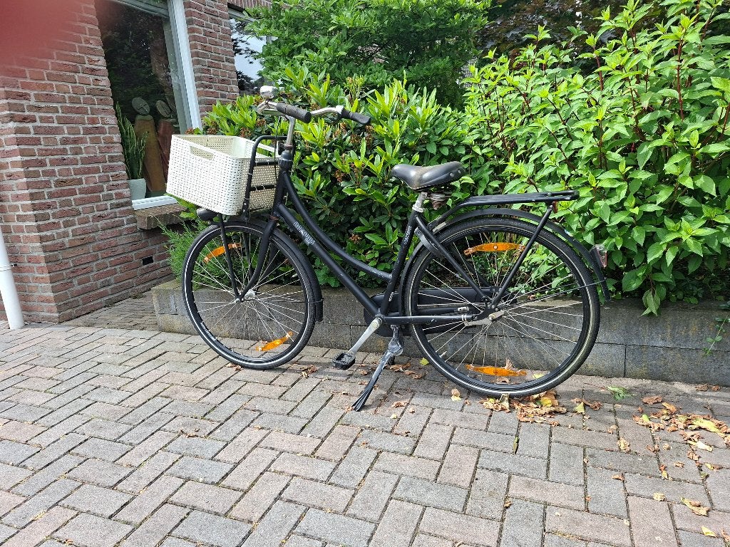 Batavus fiets zwart, Fietsen en Brommers, Fietsen | Dames | Damesfietsen, Ophalen, Terugtraprem, Gebruikt, Batavus