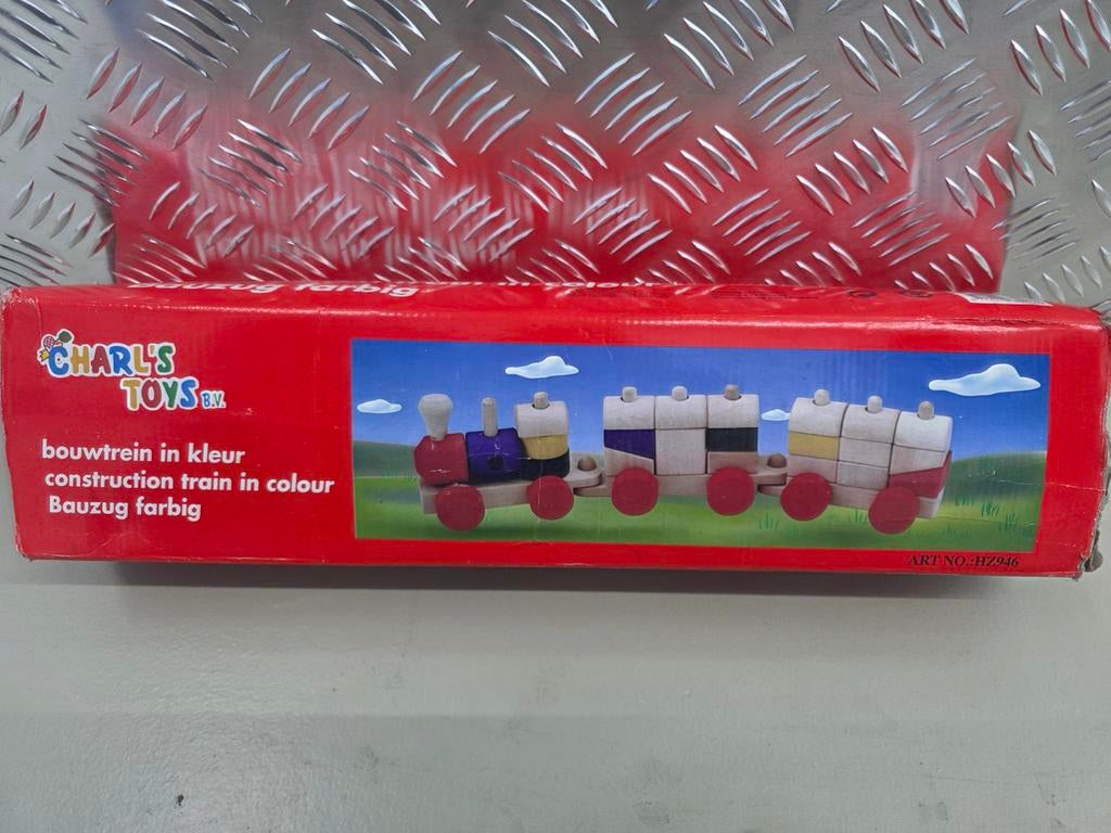 Charl's Toys Bouwtrein in Kleur - Nieuw in Doos, Ophalen of Verzenden, Nieuw, Overige merken