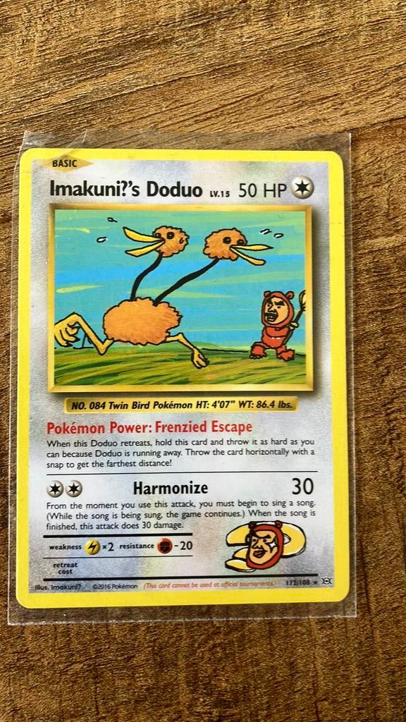 Pokemon kaart doduo, Ophalen of Verzenden, Zo goed als nieuw