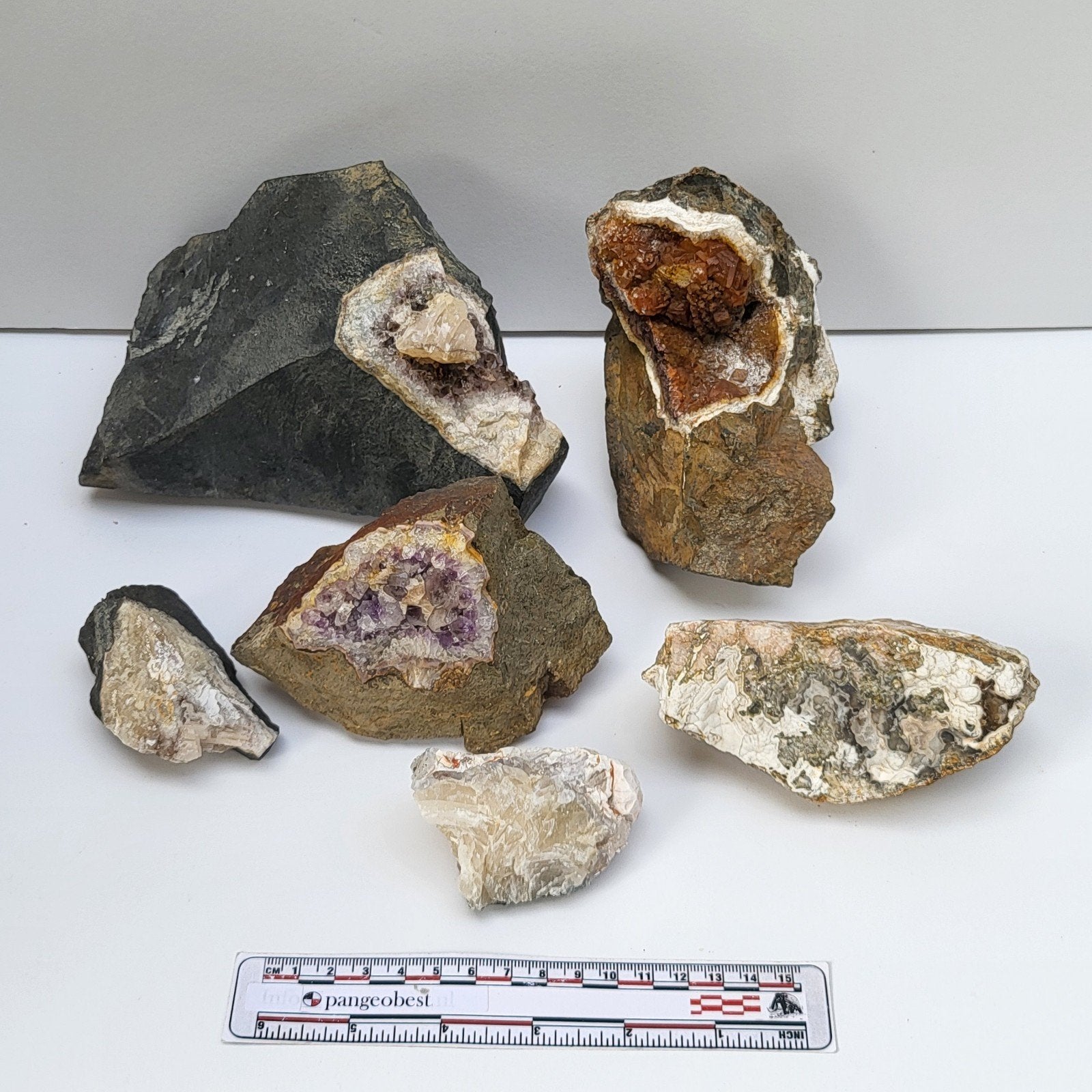 kwarts geodes Idar Oberstein Juchem Amethist rookkwarts #2, Ophalen of Verzenden