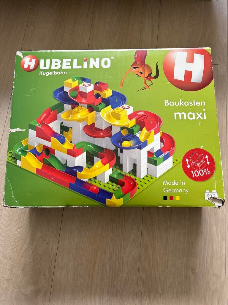 Hubelino Knikkerbaan - Grote Maxi Set (213 Stuks), Ophalen of Verzenden, Gebruikt, Overige merken