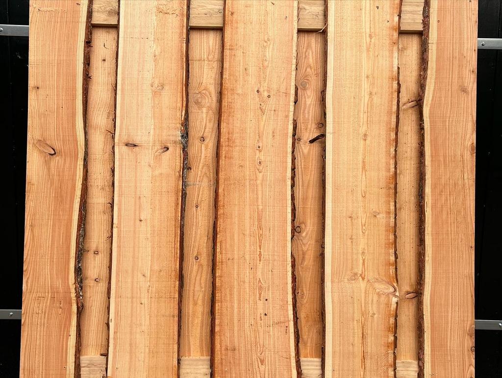 Lariks schaaldelen Boomstamplanken potdeksel wandbekleding