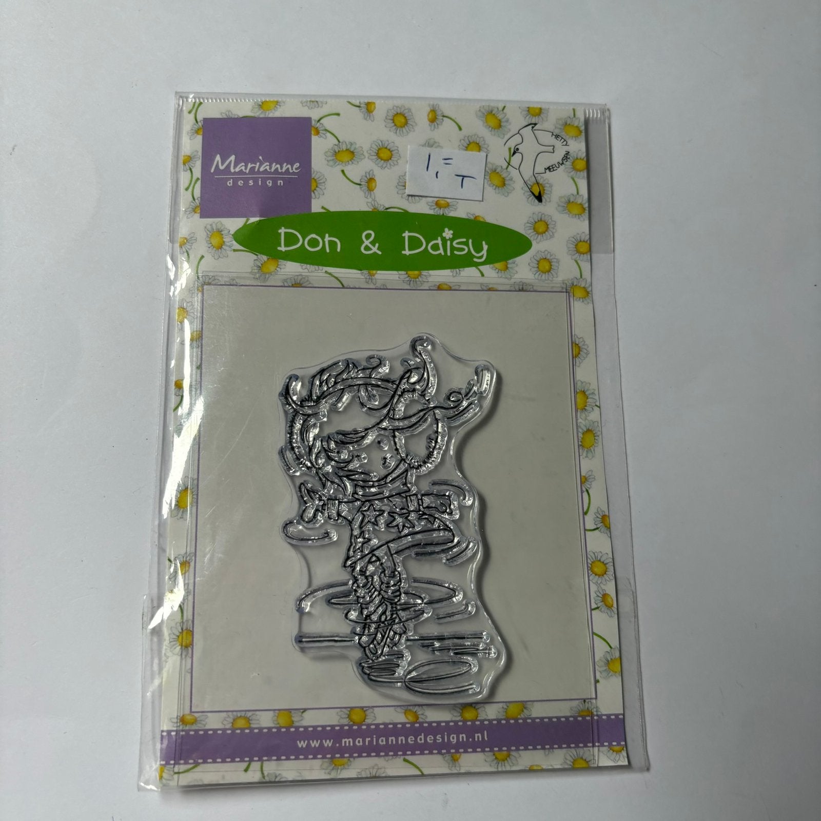 Stempel dom and daisy schaats meisje, Hobby en Vrije tijd, Stempelen, Ophalen of Verzenden, Zo goed als nieuw, Clearstamp