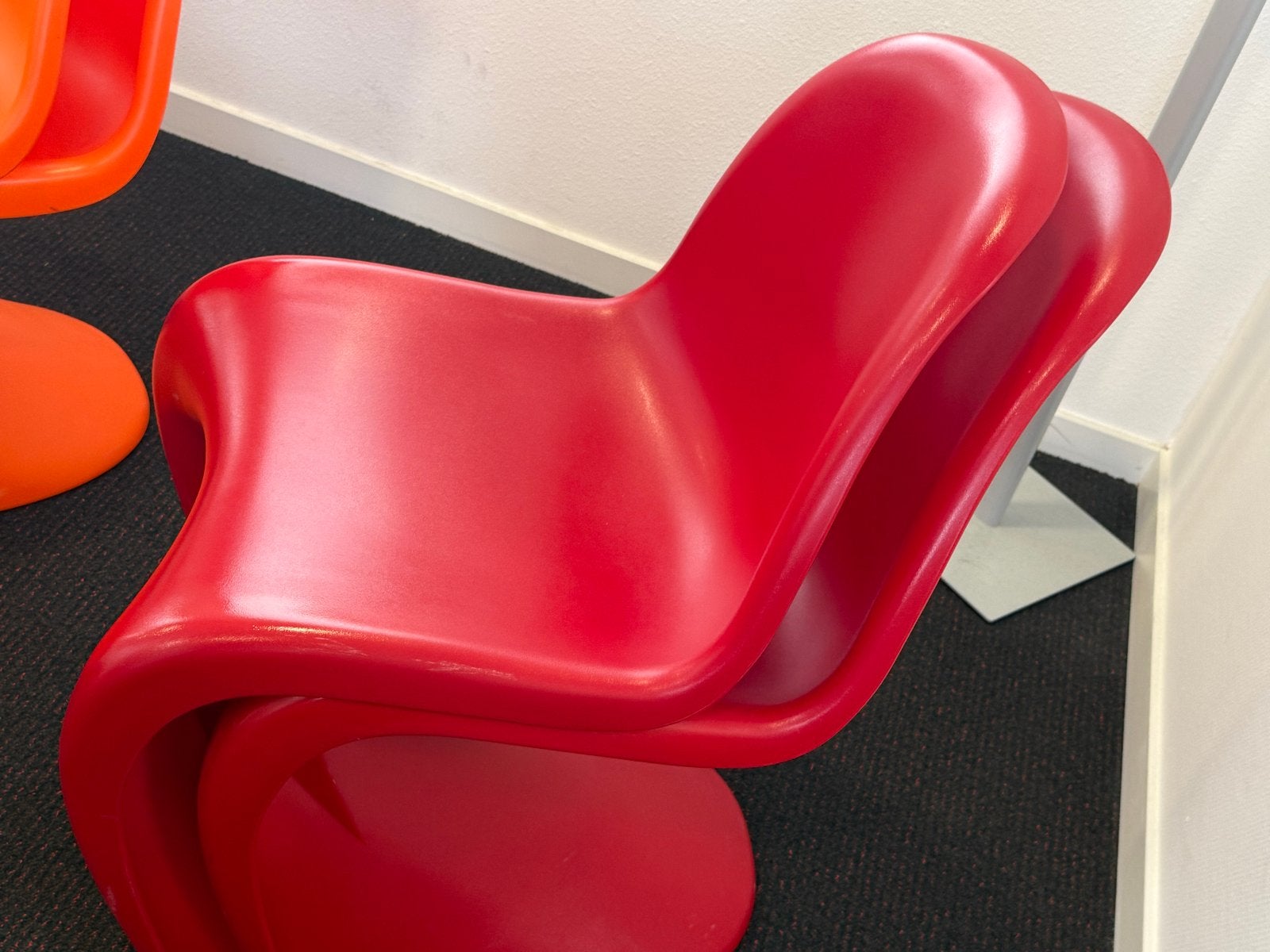 Verner Panton S-stoel - 2.x Rood, 3.x Oranje, 2 x Wit, Ophalen