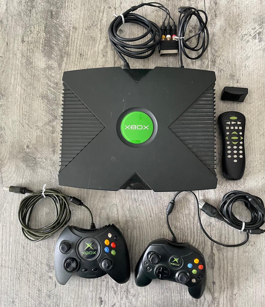 X box, Ophalen, Gebruikt, Met 2 controllers, Met games
