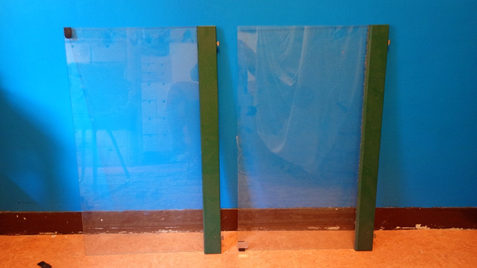 Lundia glazen deurtjes (2x) voor kast 100cm breed, Huis en Inrichting, Ophalen, Gebruikt
