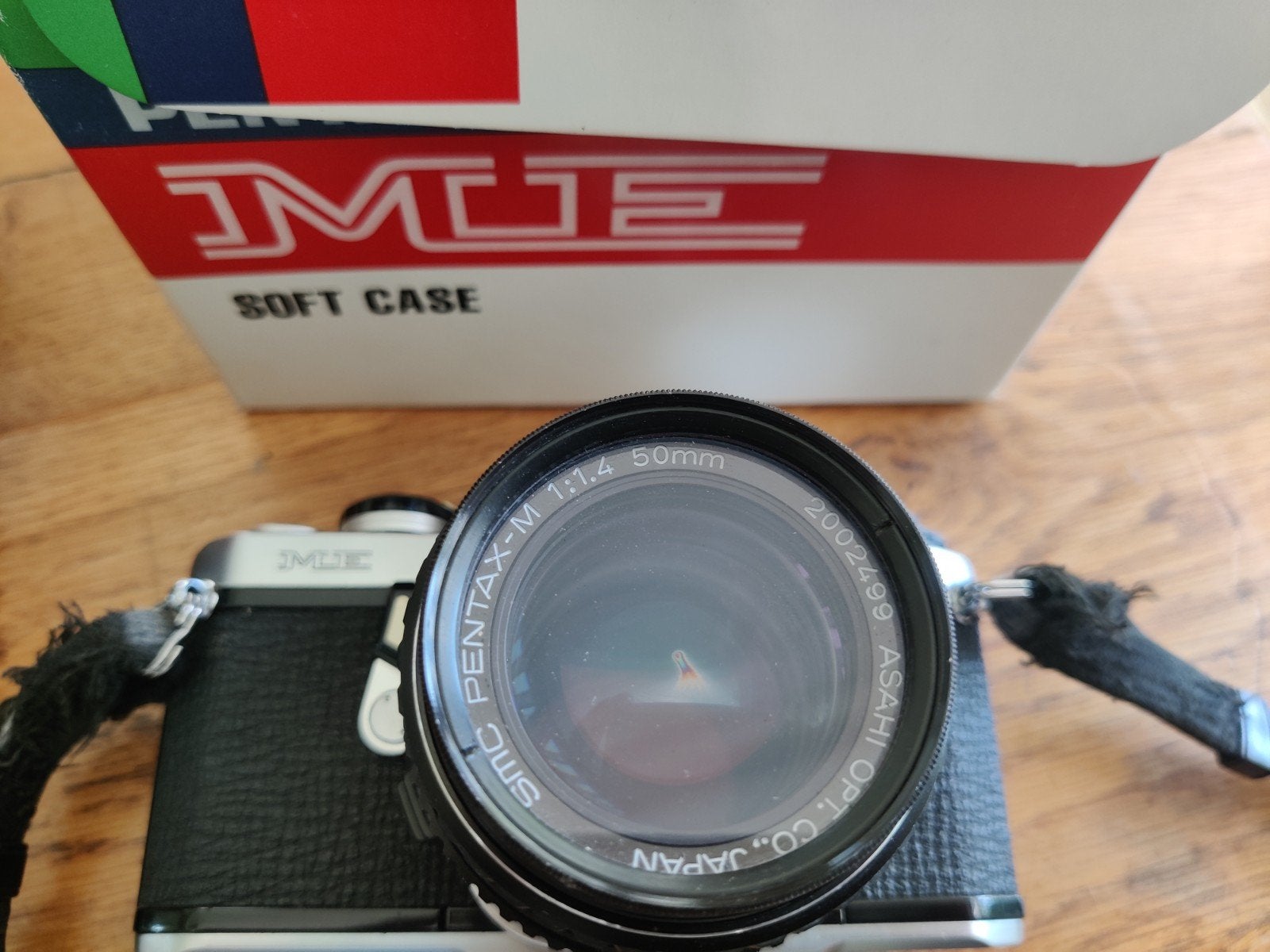 Pentax ME met 1:1.4 50 mm objectief+ winder en 135 mm lens, Ophalen, Spiegelreflex, Pentax