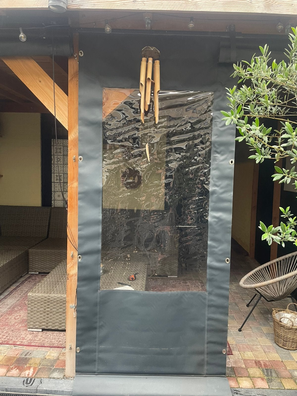 PVC veranda zeil voor overkapping, Tuin en Terras, Ophalen, Zo goed als nieuw