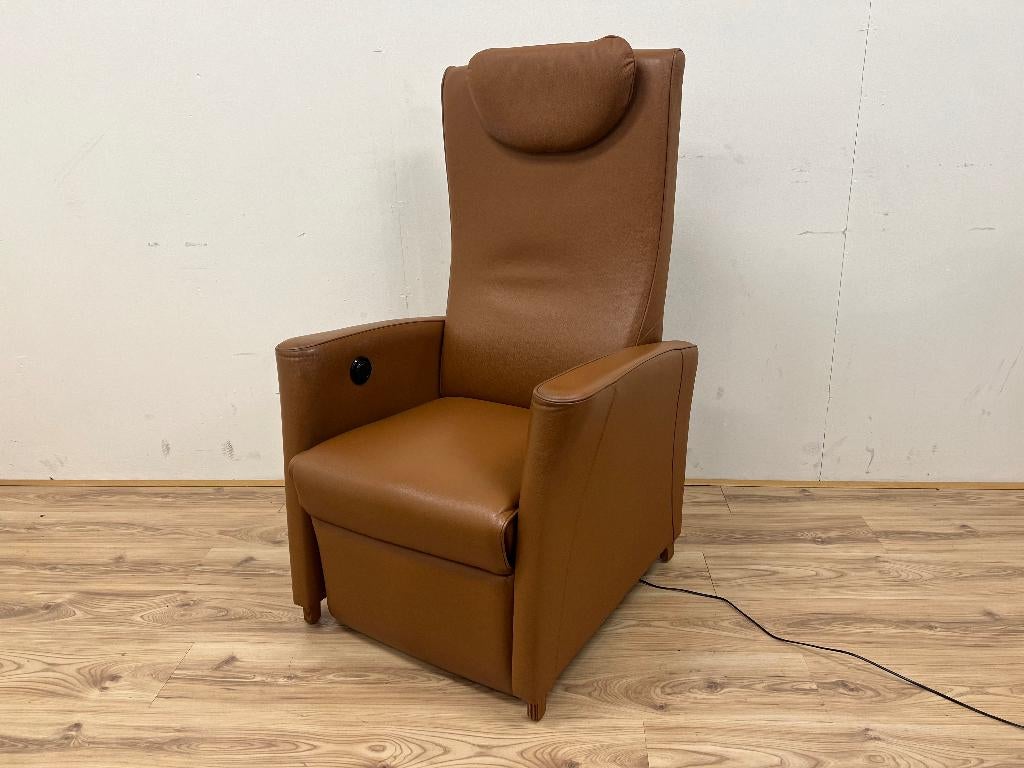 Sta op stoel fitform cognac leder