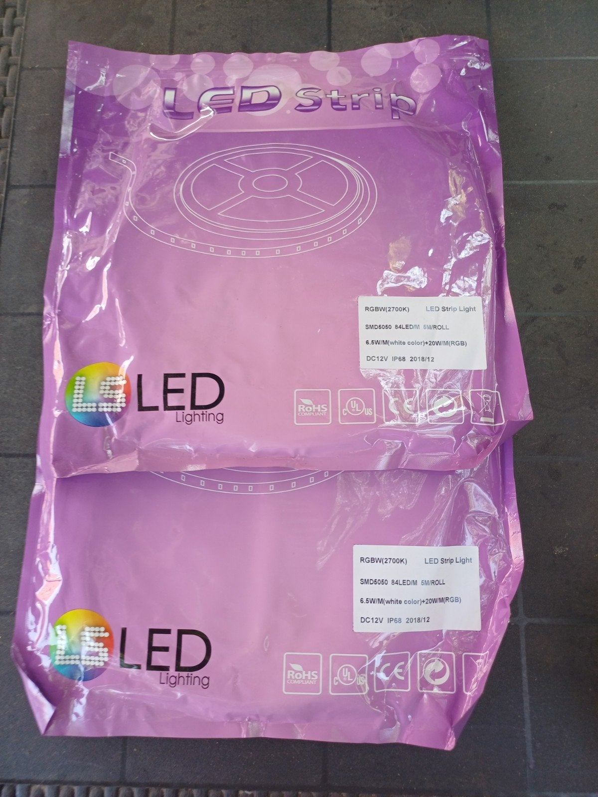 LED Strip Licht RGBW (2700K) 5M/ROL SMD5050 IP68, Overige merken, Waterbestendig, Meerkleurig, Onbekend