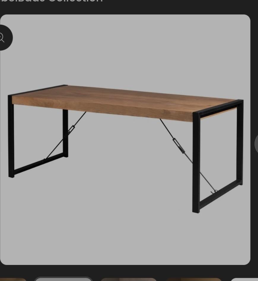 Mango tafel 160 bij 80, Ophalen, Gebruikt, 50 tot 100 cm, 150 tot 200 cm