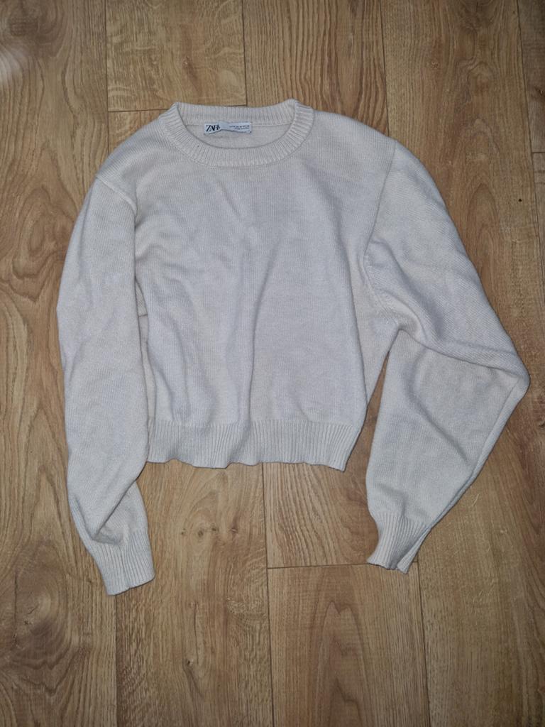 Crèmekleurige trui Zara maat M, Maat 38/40 (M), Ophalen of Verzenden, Zo goed als nieuw, Wit