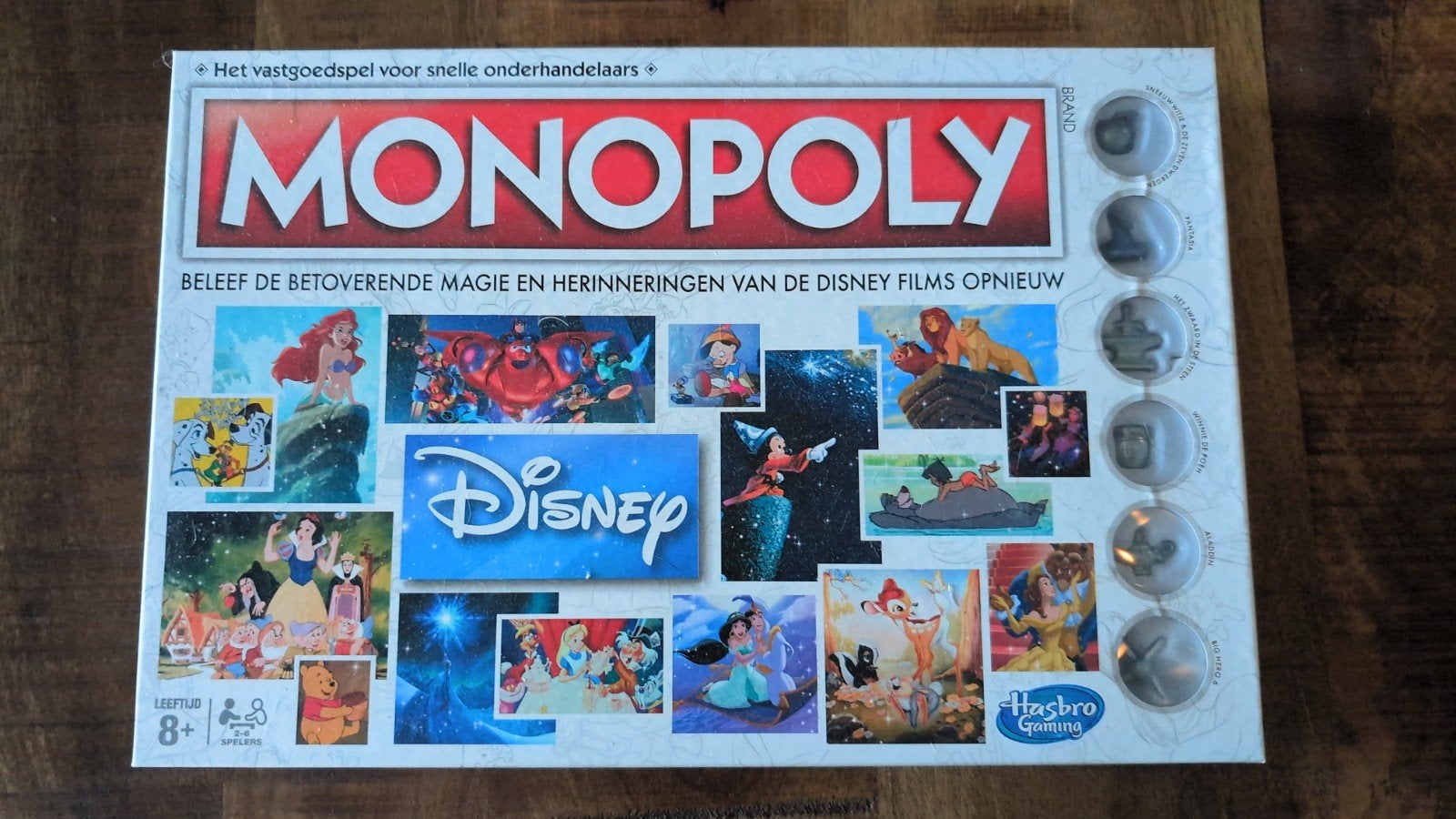 Monopoly Disney Editie, Vijf spelers of meer, Ophalen, Nieuw, Hasbro Gaming